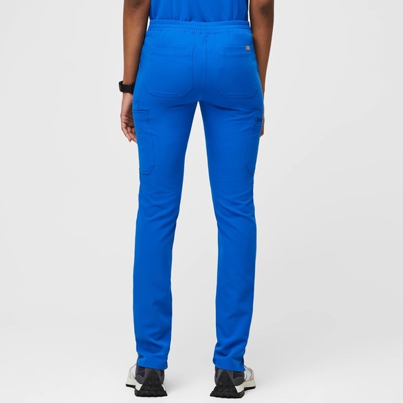 FIGS Yola Skinny Scrub Pants in Royal Blue - Picture 2 of 6